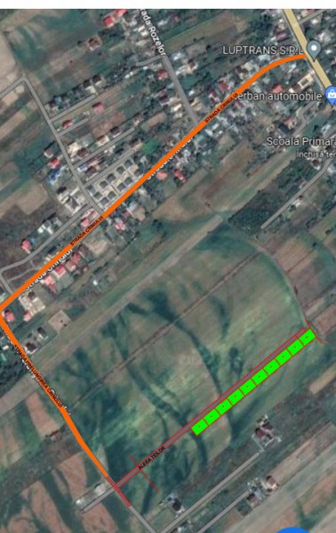 500 mp Lilieci la întrare în spatele Scolii.