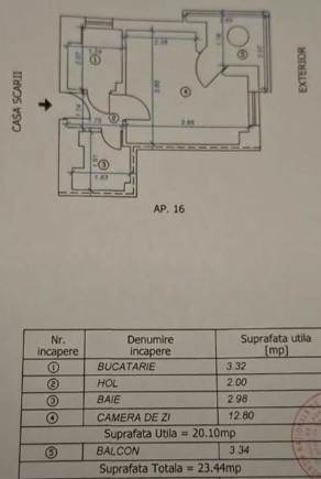 Garsoniera ultracentrala vedere la Parcul Catedralei