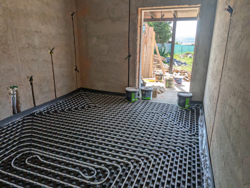 Casa Lilieci, la Cheie, încălzire în pardoseală 