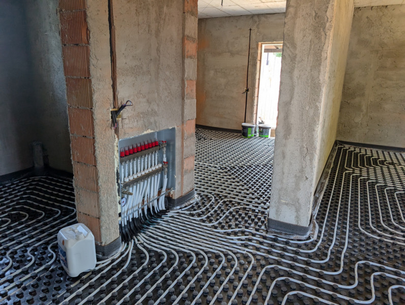 Casa Lilieci, la Cheie, încălzire în pardoseală 