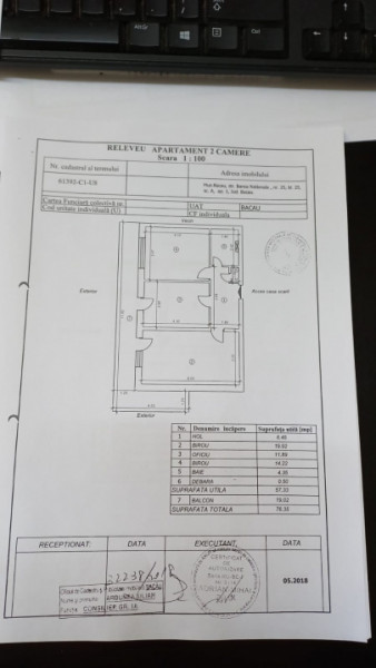 Apartament decomandat Banca Națională etaj 1, bloc 1992