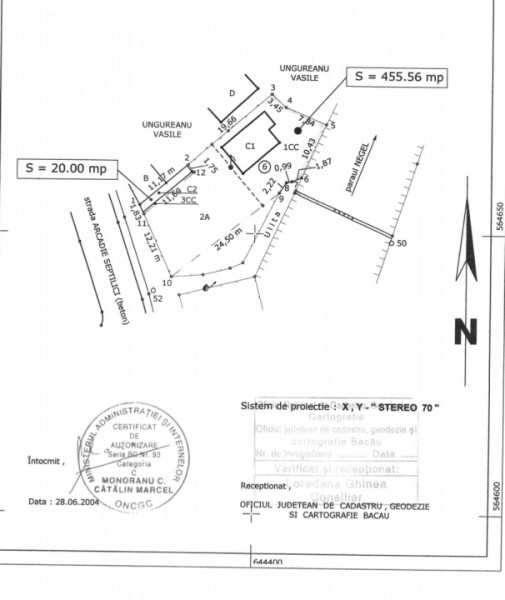Teren Arcadie Șeptilici 455mp 