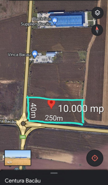 Locație sens giratoriu, deschidere E85 și Autostrada Moldovei