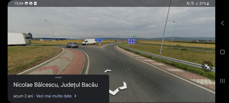 Locație sens giratoriu, deschidere E85 și Autostrada Moldovei