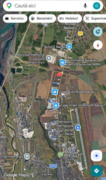 Locație sens giratoriu, deschidere E85 și Autostrada Moldovei
