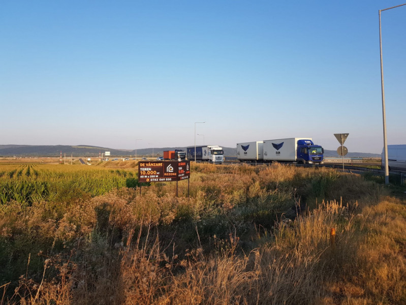 Locație sens giratoriu, deschidere E85 și Autostrada Moldovei
