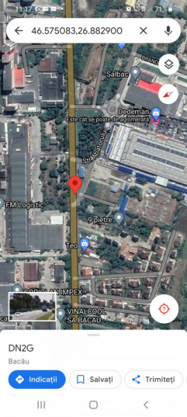 Teren Calea Moinești  Dedeman - Parc Auto - Publicitate Stradala